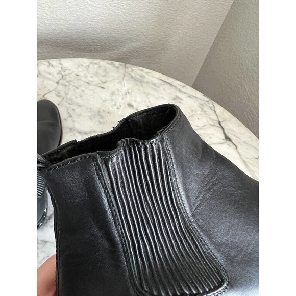 Miista Ashlynn Leather Ankle Boots Size 37 US 7 Black - Picture 8 of 10